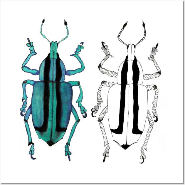 beetle twins Wall Art by sukitop